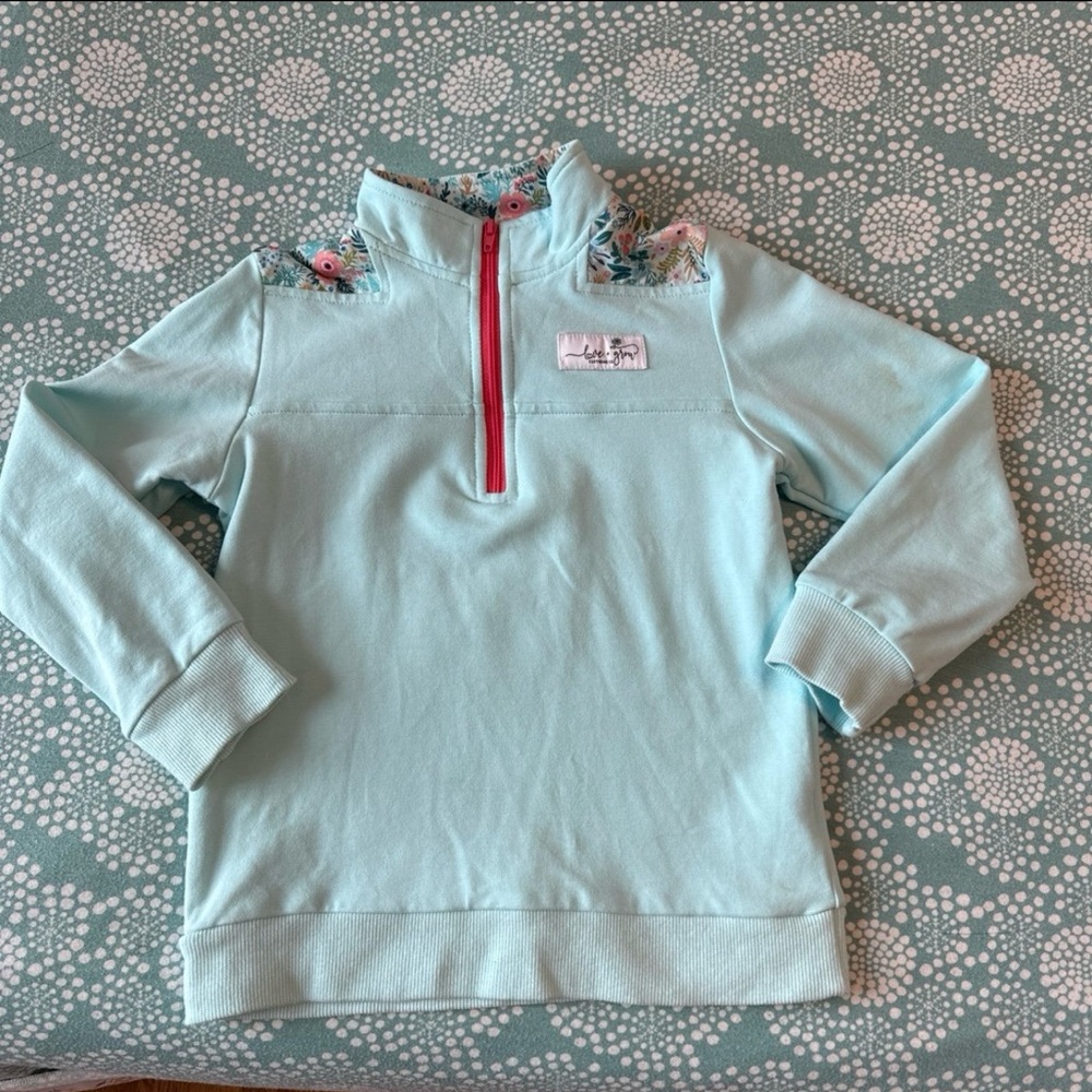 Love + Grow Quarter Zip Floral 4T